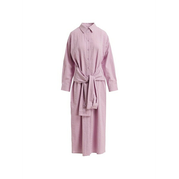 エッセンシャルアントワープ レディース 衣裳 トップス Tie-waist oversized MIDI dress Pink