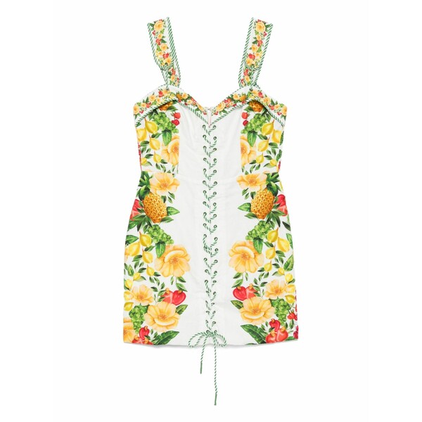 耕園 リオ レディース 衣裳 トップス Picnic flowers minidress White