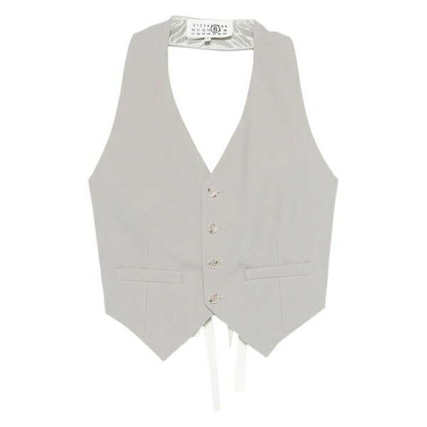 マルタンマルジェラ レディース 上衣＆上衣 アウター Buttoned waistcoat Grey