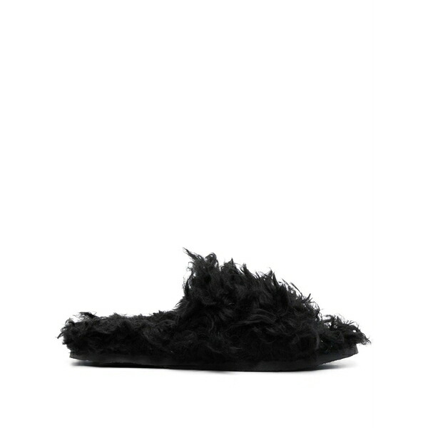 レッドヴァレンティノ レディース サンダル シューズ Textured open-toe sandals Black