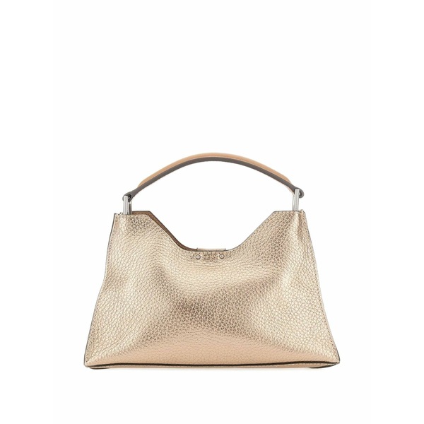 ジャンニ・キアリーニ レディース トートバッグ 御徒面子 Aurora hammered trapezoid leather tote bag Gold