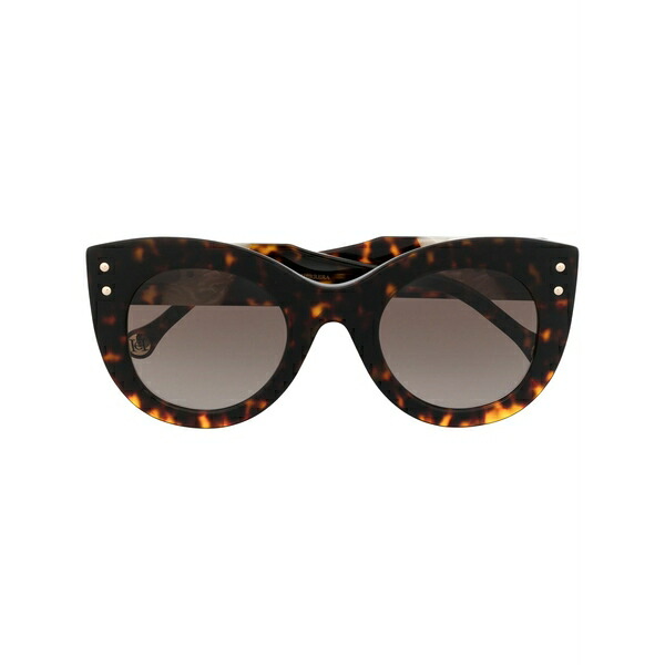 キャロライナヘレラ メンズ サングラス・アイウェア 付属物 Cat-eye frame sunglasses Brown