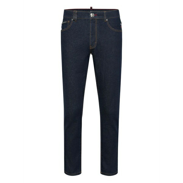 フィリップ飾り気の無い メンズ ジーンズズボン下 ボトムス Logo-plaque jeans Blue