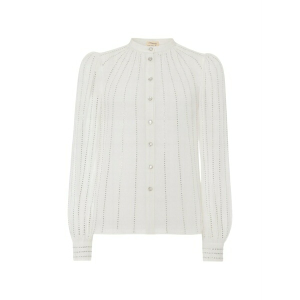 テンパリーロンドン レディース プルオーバー トップス Villanelle shirt White