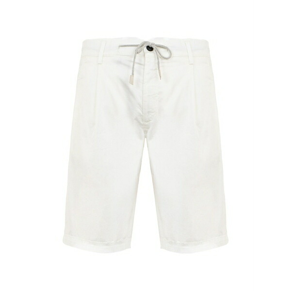 イレブンティ メンズ 心地好いズボン下 ボトムス Drawstring-fastening shorts White