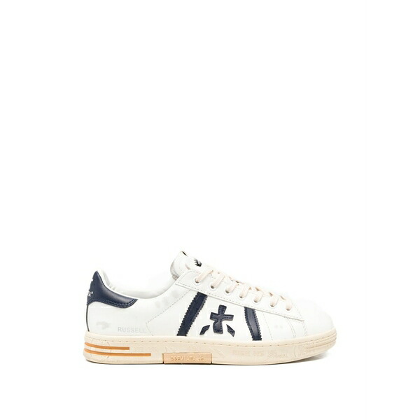 プレミアータ メンズ スニーカー シューズ Russell logo-patch sneakers Neutrals
