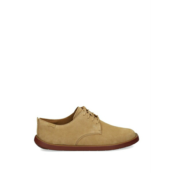 カンペール メンズ ドレスシューズ シューズ Suede leather derby shoes Neutrals|asty