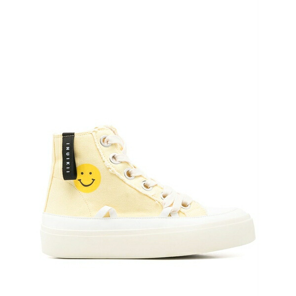 イヌイキー レディース スニーカー シューズ Distressed matilda sneakers Yellow