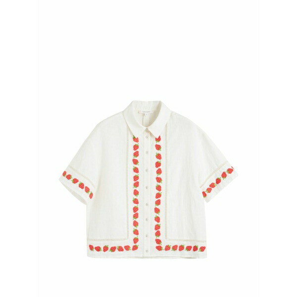 チンティアンドパーカー レディース プルオーバー トップス Strawberry shirt White