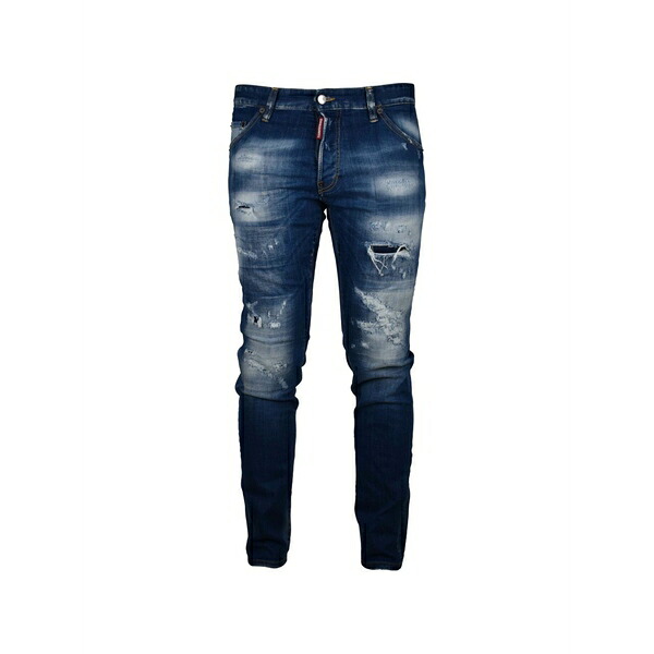 ディースクエアード メンズ ジーンズズボン下 ボトムス Cool guy distressed-detail skinny jeans Blue