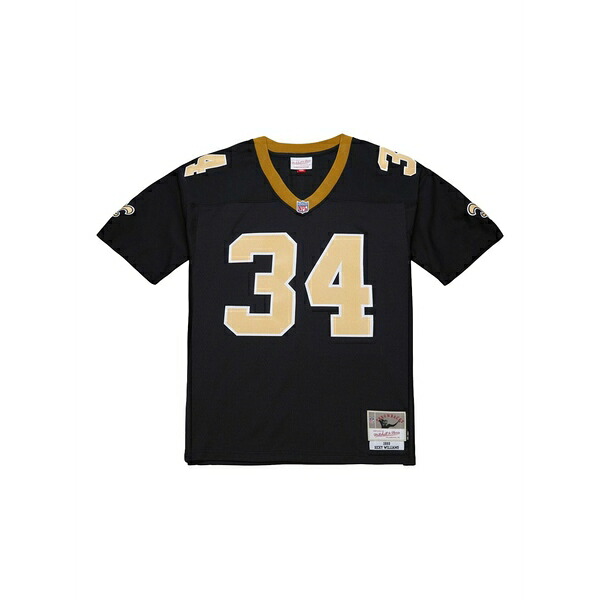 ミッチェル\u0026ネス メンズ ティーシャツ トップス X nfl new orleans saints 1999 ricky williams t-shirt Black