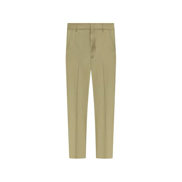 ケンゾー メンズ 心地よいズボン下 ボトムス Wool tailored trousers Green