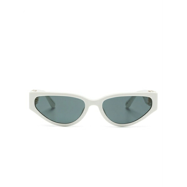 リンダ ファロー メンズ サングラス・アイウェア 佩び物 Tomie cat-eye sunglasses White