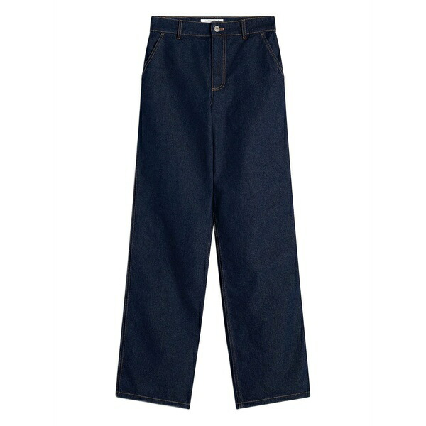 住みか 稲荷 メンズ ジーンズズボン下 ボトムス High-waisted cotton jeans Blue
