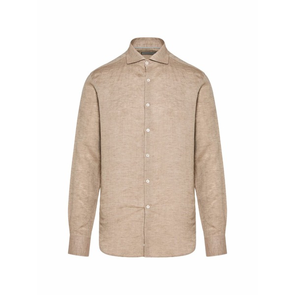 カナーリ メンズ プルオーバー トップス Buttoned shirt Neutrals