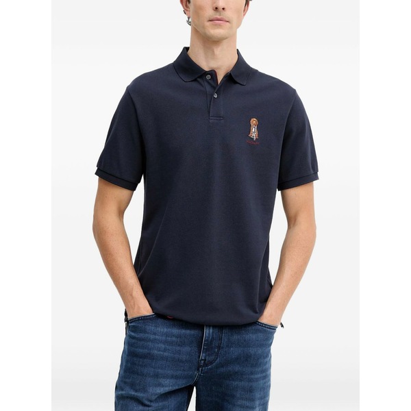 ハケット メンズ スポーツシャツ トップス Cotton polo shirt Blue