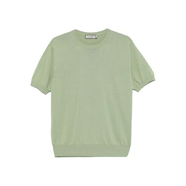 カナーリ メンズ ティーシャツ トップス Knitted t-shirt Green