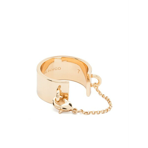 エディーボルゴ レディース リング アクセサリー Safety chain ring Gold｜asty