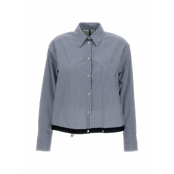 トゥルー ロイヤル レディース プルオーバー トップス Striped shirt Blue