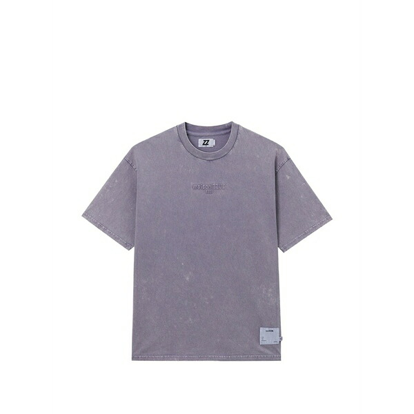 イズエ メンズ ティーシャツ トップス Embossed t-shirt Purple