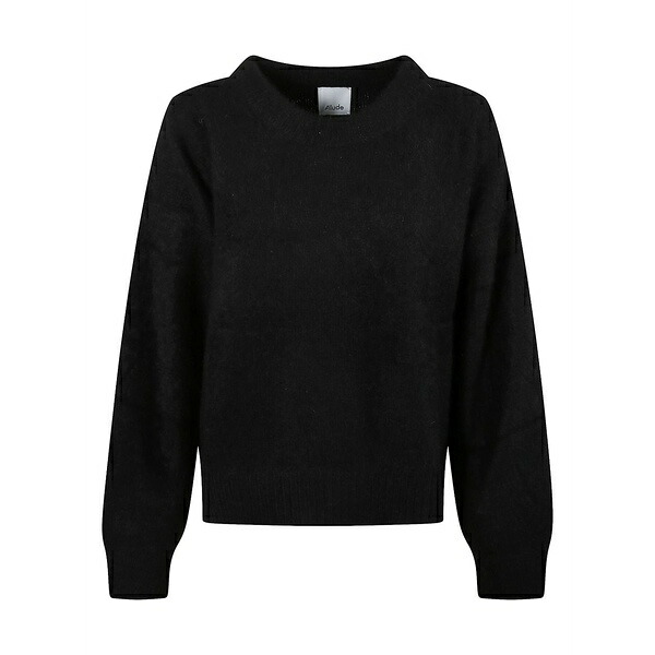 アリュード レディース 編み物\u0026プルオーバー アウター Round-neck sweater Blue