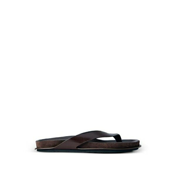 ジャクエムス メンズ サンダル シューズ Tatanes leather sandals Brown