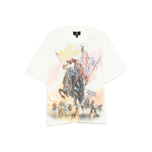 リプレゼント メンズ ティーシャツ トップス Iron maiden steed t-shirt White