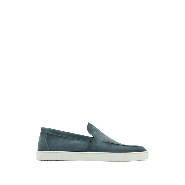マグナーニ メンズ スリッポン・ローファー シューズ Suede slip-on loafers Blue