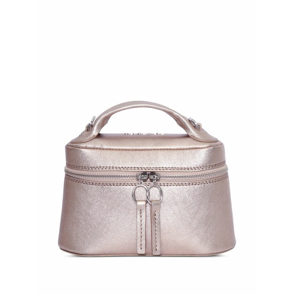 オルチアーニ レディース ハンドバック 御徒面子 Mini joy pepita leather tote bag Pink