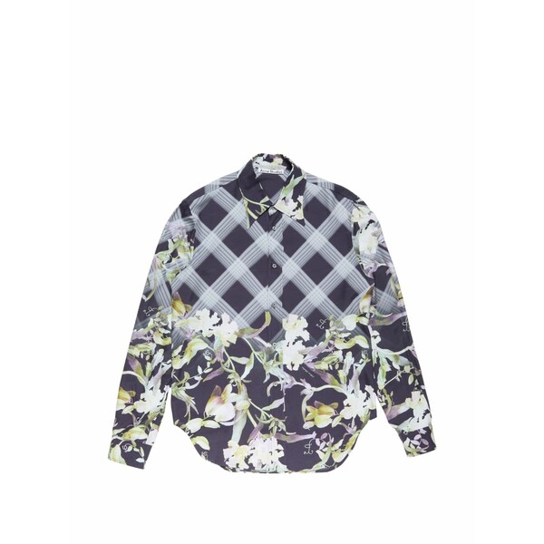 アクネ ストゥディオズ メンズ プルオーバー トップス Floral-print shirt Blue