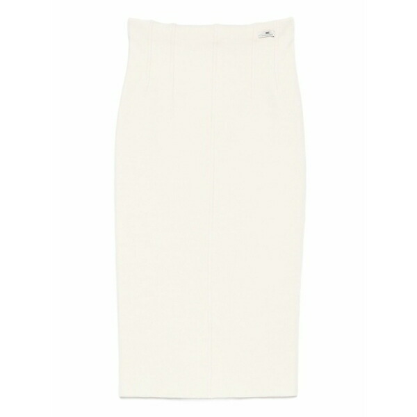 エリザベスフランキ レディース スコート ボトムス Ribbed pencil MIDI skirt Neutrals