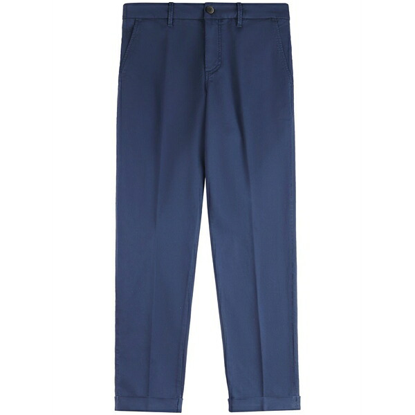 フェイ レディース 心地よいズボン下 ボトムス Cotton-blend chino trousers Blue