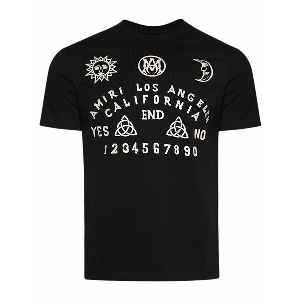 アミリ メンズ ティーシャツ トップス Ouija board print t-shirt Black