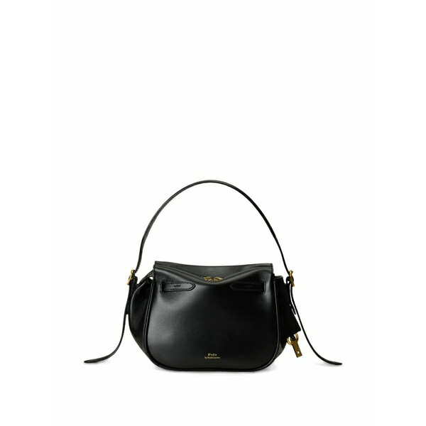 ラルフローレン レディース ショルダーバッグ 御徒面子 Logo satchel bag  Black