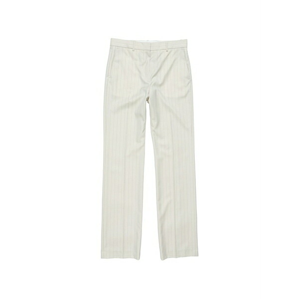アクネ ストゥディオズ レディース カジュアルパンツ ボトムス Wool pinstripe trousers Neutrals|asty