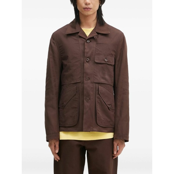 ケンゾー メンズ 上衣＆上衣 アウター Reversible buttoned jacket Brown