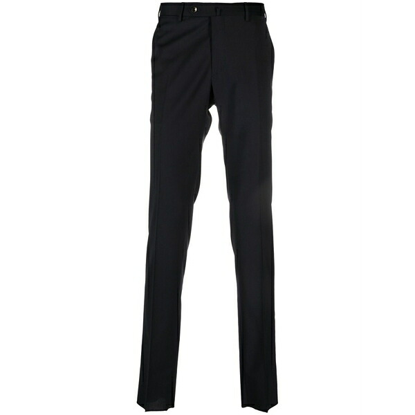 PTトリノ メンズ カジュアルパンツ ボトムス Mid-rise tapered trousers Blue｜asty