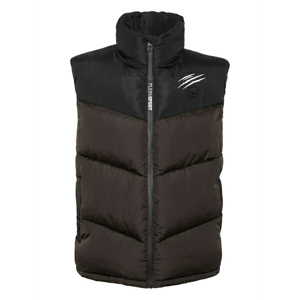 飾り気の無い運動競技 メンズ 上衣＆上衣 アウター Claw-print quilted gilet Brown