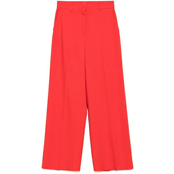 エムエスジイエム レディース 心地よいズボン下 ボトムス Tailored trousers   Red