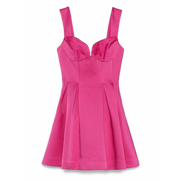 レベッカ・ヴァランス レディース 衣装 トップス Sweetheart-neck pleated mini dress Pink
