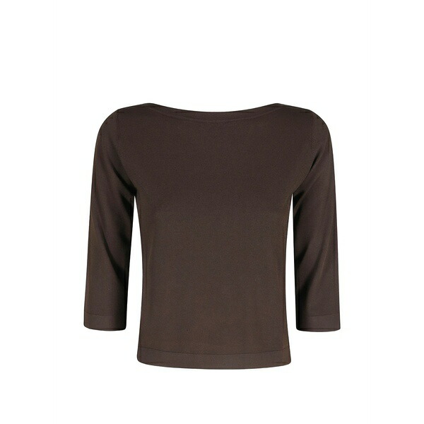 ロベルトコリーナ レディース 編み物\u0026プルオーバー アウター Boat-neck sweater Brown