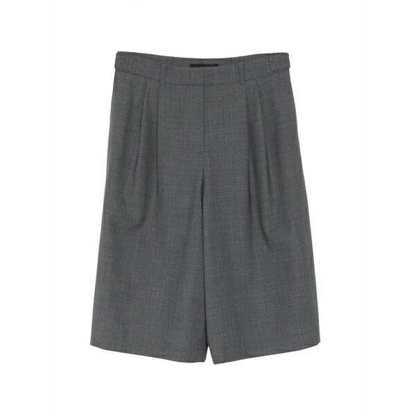 ジュン・ジー レディース 心地好いズボン下 ボトムス Knee-length belted shorts Grey