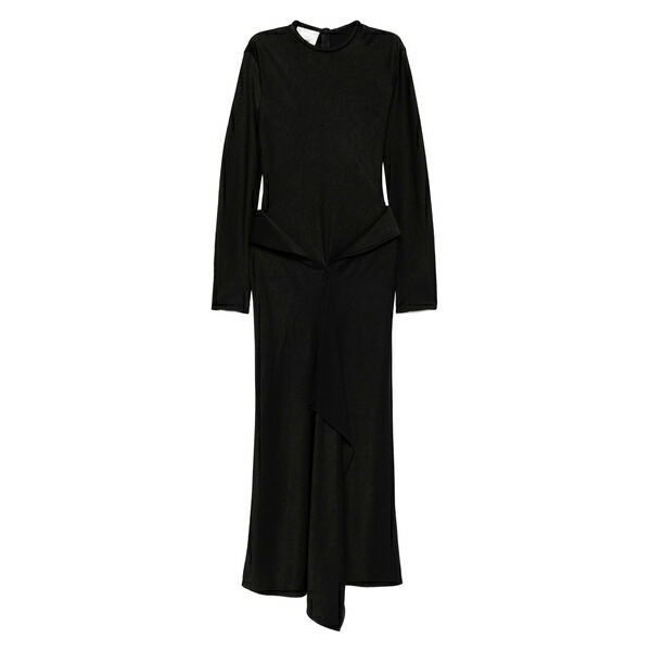 ナヌーシュカ レディース 衣裳 トップス Crew-neck draped maxi dress Black