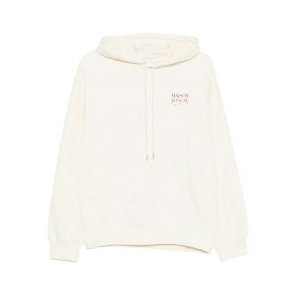 棲み家 狐狸 メンズ パーカー・スウェットシャツ アウター Logo-print hoodie Neutrals