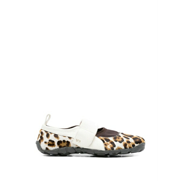 ウェールズ ボナー レディース サンダル シューズ Jewel animal-print strap ballet flats Neutrals