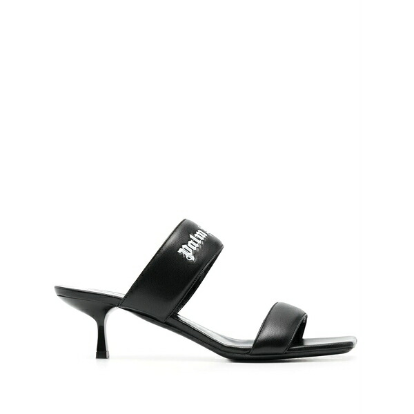 パーム・エンジェルス レディース サンダル シューズ 45mm logo-band leather sandals Black|asty