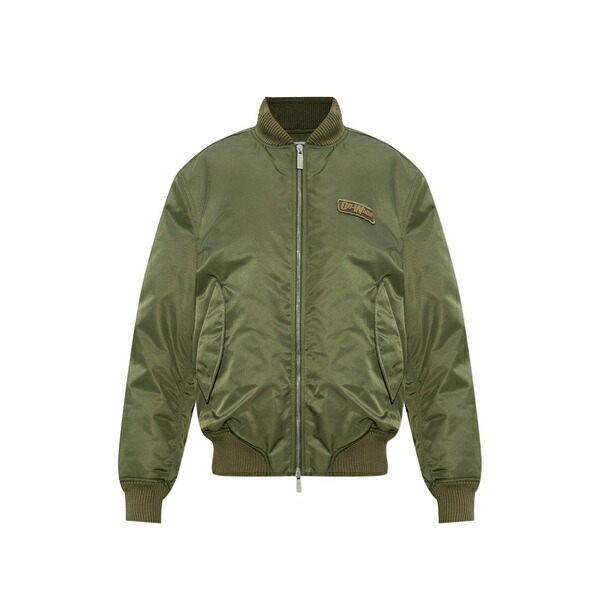 象牙色 レディース 上衣＆上衣 アウター Logo-patch bomber jacket Green