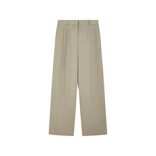 トーテム レディース 心地好いズボン下 ボトムス Zip-fly palazzo pants Neutrals