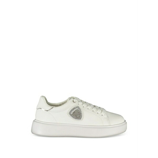 ブラウアー レディース スニーカー シューズ Crystal-embellished platform sneakers White
