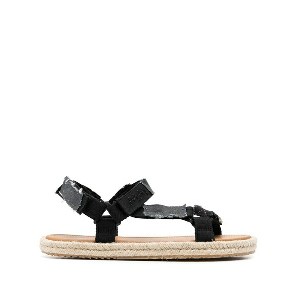 マルタンマルジェラ メンズ サンダル シューズ Patchwork hiking sandals Black